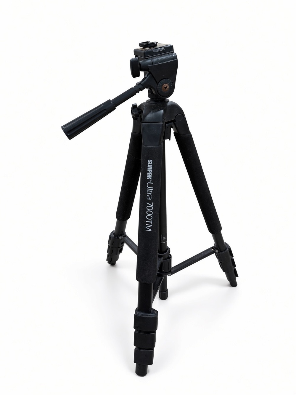 Sunpak Ultra 7000TM Black Camera Tripod with Quick-Adjust Head
